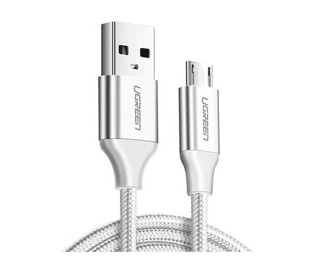 UGREEN Kabel USB do Micro USB UGREEN	US290 QC 3.0 2.4A 2m biały - 1489122 - zdjęcie